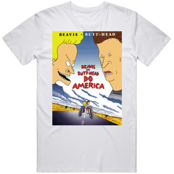 Mtv Beavis And Butthead Do America Movie Mens Soft Cotton Tee T Shirt