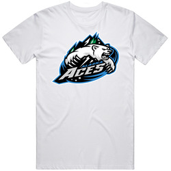 Alaska Aces Hockey Logo Mens Soft Cotton Tee T Shirt