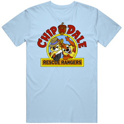Chip N Dale Rescue Rangers 80s Kids Tv Show Cartoon Mens Soft Cotton Tee T Shirt