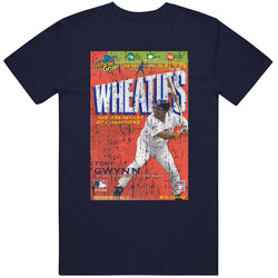 Tony Gwynn Retro Wheaties Box Legendary San Diego Baseball Player Fan Mens Soft Cotton Tee T Shirt