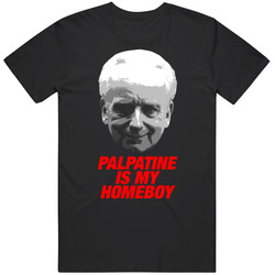 Palpatine Is My Homeboy Star Wars Movie Villain Mens Soft Cotton Tee T Shirt