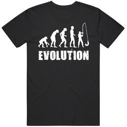 Evolution Of A Fisher Man Fishing Angler Mens Soft Cotton Tee T Shirt