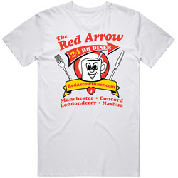 The Red Arrow Diner Favorite Restaurant Mens Soft Cotton Tee T Shirt