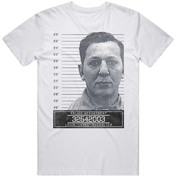 Louis Lepke Buchalter Mafia Mugshot Police Department Mens Soft Cotton Tee T Shirt
