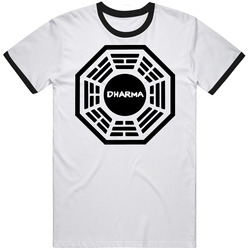 Lost Dharma Symbol Mens Soft Cotton Tee T Shirt