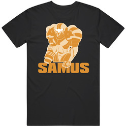 Metroid Samus Aran Video Game Mens Soft Cotton Tee T Shirt