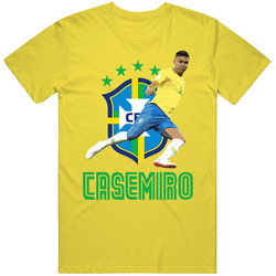 Casemiro Yellow Mens Soft Cotton Tee T Shirt