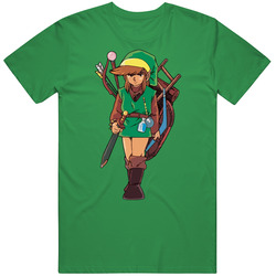 Old School Link Nes Nintendo Legend Of Zelda Mens Soft Cotton Tee T Shirt