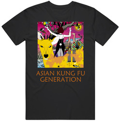 Asian Kung Fu Generation Logo Mens Soft Cotton Tee T Shirt