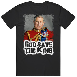 God Save The King Charles Mens Soft Cotton Tee T Shirt