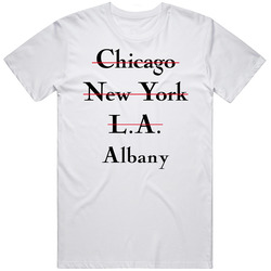 Albany Chicago New York La High Fashion Custom Mens Soft Cotton Tee T Shirt