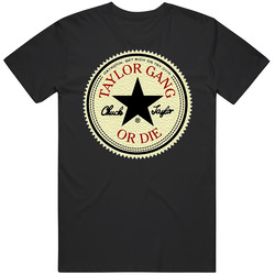 Taylor Gang Or Die Hip Hop Logo Retro Graphic Unisex Soft Cotton Black Mens Soft Cotton Tee T Shirt