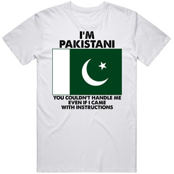 I'm Pakistani Nationality Flag You Couldn't Handle Me Mens Soft Cotton Tee T Shirt