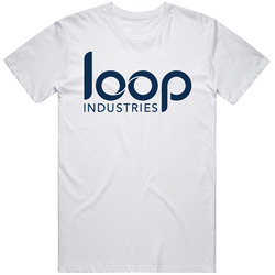 Loop Industries Inc Nasdaq Company Logo Employee Fan Mens Soft Cotton Tee T Shirt