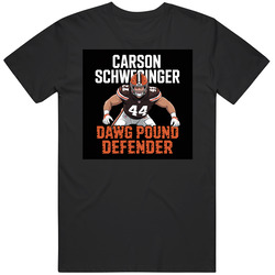 Carson-schwesinger-cleveland-linebacker- Mens Soft Cotton Tee T Shirt