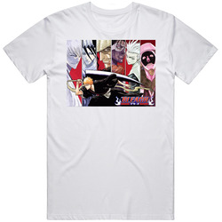 Bleach Shinigami Cast Anime Manga Mens Soft Cotton Tee T Shirt