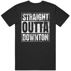 Straight Outta Downton Abbey British Tv Show Parody Fan T Mens Soft Cotton Tee T Shirt