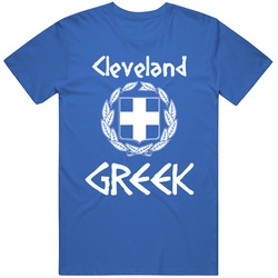 Cleveland Greek Custom Mens Soft Cotton Tee T Shirt