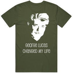 George Lucas Changed My Life Star Wars Mens Soft Cotton Tee T Shirt