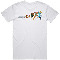 Nintendo Samus Metroid Evolution Mens Soft Cotton Tee T Shirt