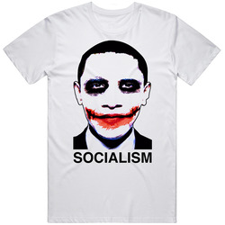 Obama Socialism Joker Funny Mens Soft Cotton Tee T Shirt