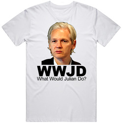 What Would Julian Assange Do Wikileaks Mens Soft Cotton Tee T Shirt