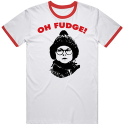 A Christmas Story Oh Fudge Movie Mens Soft Cotton Tee T Shirt