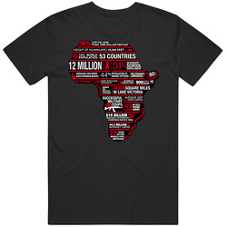 Africa Modern Facts Humanitarian Charity Mens Soft Cotton Tee T Shirt