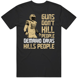 Guns Dont Kill Demario Davis Kills People New Orleans Football Mens Soft Cotton Tee T Shirt