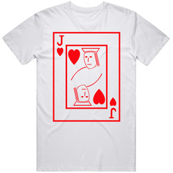 Jack Of Hearts Playing Card Funny Halloween Costume Mens Soft Cotton Tee T Shirt