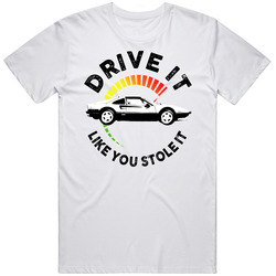 1982 Ferrari 308 Gts Qv 3 0i V8 Drive It Like You Stole It Vintage Car Lover Driver Mens Soft Cotton Tee T Shirt
