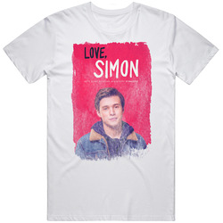 Love Simon Movie Poster Distressed Look Mens Soft Cotton Tee T Shirt