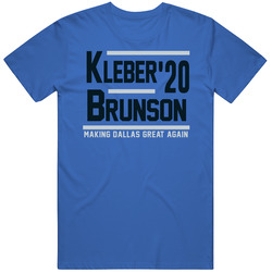 Maxi Kleber Jalen Brunson 2020 Making Dallas Great Again Basketball Fan Mens Soft Cotton Tee T Shirt