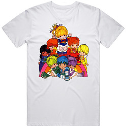 Rainbow Bright Cartoon Tv Show 80s Retro Gang Mens Soft Cotton Tee T Shirt