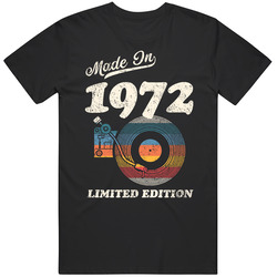 Made In 1972 Limited Edition Mens Soft Cotton Tee T Shirt