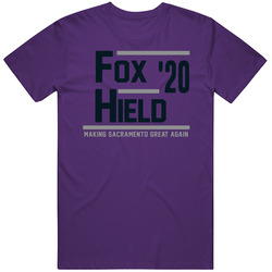 De'aaron Fox Buddy Hield 2020 Making Sacramento Great Again Basketball Fan Mens Soft Cotton Tee T Shirt