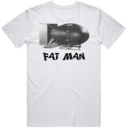 Fat Man Ww2 Atom Bomb Mens Soft Cotton Tee T Shirt