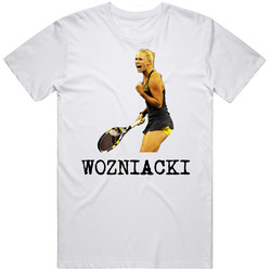 Caroline Wozniacki Denmark Tennis Mens Soft Cotton Tee T Shirt