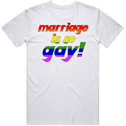 Marriage Is So Gay Lgbt Equal Rights Cool Mens Soft Cotton Tee T Shirt