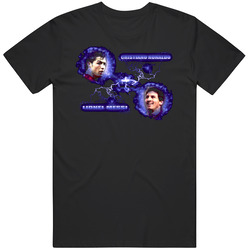 Messi Ronaldo Soccer Mens Soft Cotton Tee T Shirt