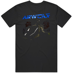 Airwolf Retro Tv Show Mens Soft Cotton Tee T Shirt
