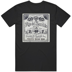Ron Del Barrilito Puerto Rican Rum Distressed Look Alcohol Lovers Mens Soft Cotton Tee T Shirt