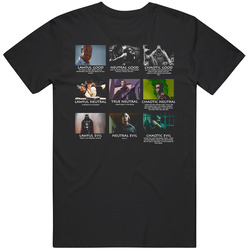 D&d Dungeons And Dragons Alignments Parody Mens Soft Cotton Tee T Shirt