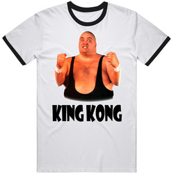 King Kong Bundy Wrestling Legend Mens Soft Cotton Tee T Shirt