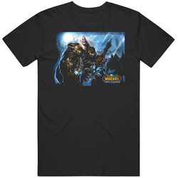 World Of Warcraft Wrath Of The Lich King Blue Mens Soft Cotton Tee T Shirt