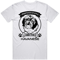 Havanese Resistance Is Futile Obey The Dog Animal Lovers Mens Soft Cotton Tee T Shirt