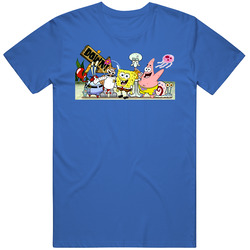 Spongebob Squarepants Cast Mens Soft Cotton Tee T Shirt