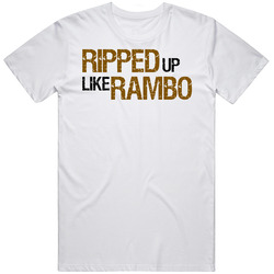 Jershey Shore Ripped Up Like Rambo Mens Soft Cotton Tee T Shirt