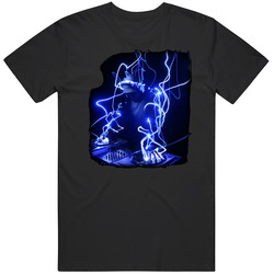 Dj Funky Blue Glow Mens Soft Cotton Tee T Shirt