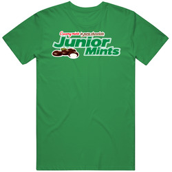 Junior Jr Mints Chocolate Candy Bar Sweet Mens Soft Cotton Tee T Shirt